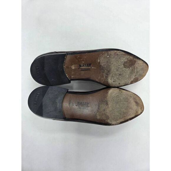 BALLY MADE IN SWITZERLAND MEN’S BROWN LEATHER BARNES DRESS LOAFERS US SIZE 12 M